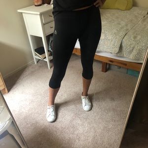 adidas techfit Climalite 3/4 black leggings MEDIUM